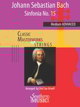 Sinfonia No. 15 Orchestra sheet music cover